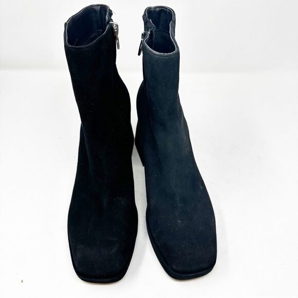 Dolce Vita Black Suede Platform Gracie Boot Zip Size 8.5 - Picture 3 of 9